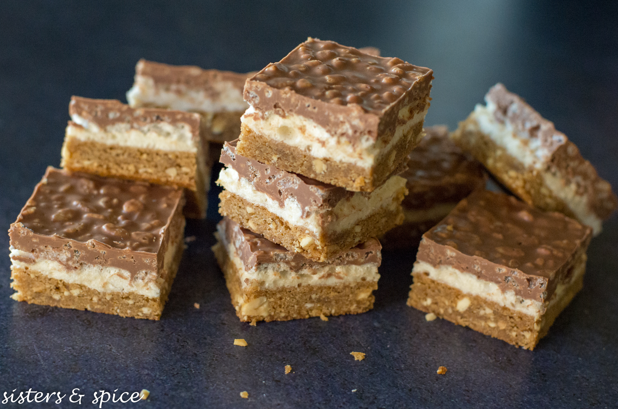 Peanut Butter Mallow Bars | Sisters and Spice...and everything nice